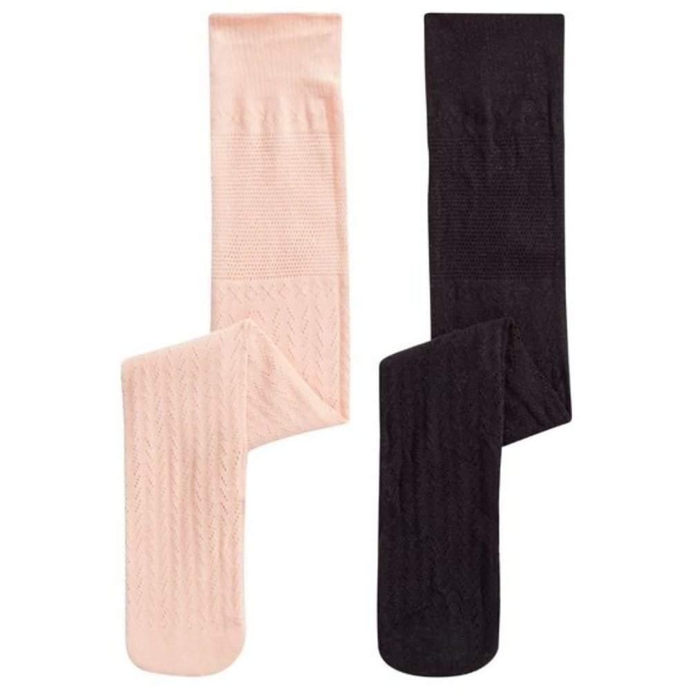 INC International Concepts One Size 2 Pack Slouchy Fashion Socks Pink Black $15
